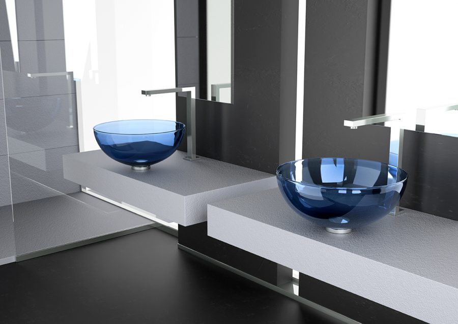 Vasque Laguna Blue GlassDesign