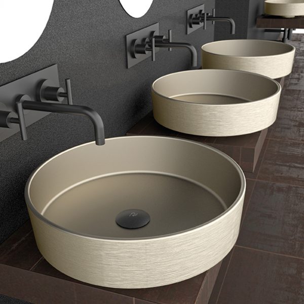 Rho Metal Vasque Glass Design