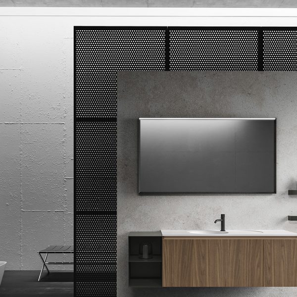 Grand magasin de Carrelage - Meuble Sistema NeroLab Cerasa